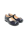 Gucci Interlocking G-plaque Ballet Flats In Blue