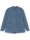 Gucci Wool And Mohair Jacket In Blau