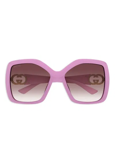 GUCCI INTERLOCKING G-PLAQUE SUNGLASSES