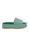 Gucci Gg Damenpantolette Mit Plateausohle In Emerald