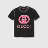 Gucci Logo Print T-shirt In Black