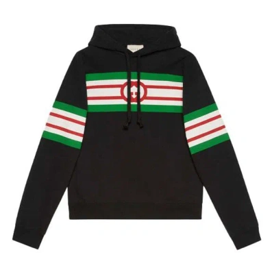 Gucci Interlocking G Print Hoodie 'black'