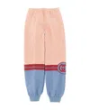 Gucci Interlocking G-print Track Pants In Nude