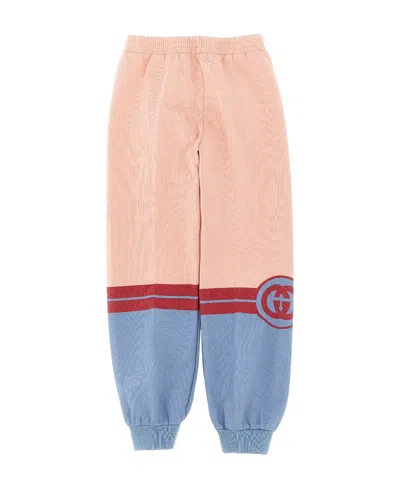 GUCCI GUCCI KIDS INTERLOCKING G PRINTED JERSEY TRACK PANTS