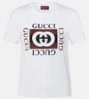 Gucci Interlocking G Printed Cotton T-shirt In White