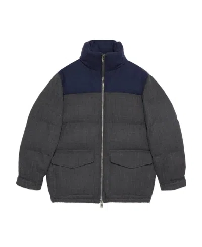 Gucci Interlocking-g Quilted Jacket In Black