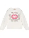 Gucci Interlocking G Quilted Sweatshirt In Weiss