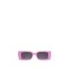 Gucci Interlocking G Rectangle-frame Sunglasses In Pink