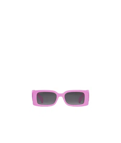 Gucci Interlocking G Rectangle-frame Sunglasses In Pink