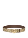 Gucci Interlocking G Reversible Belt In Multi