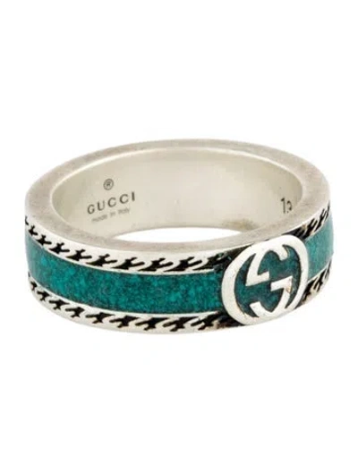 Pre-owned Gucci Interlocking G Ring In Multi