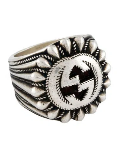 Pre-owned Gucci Interlocking G Ring In Multi