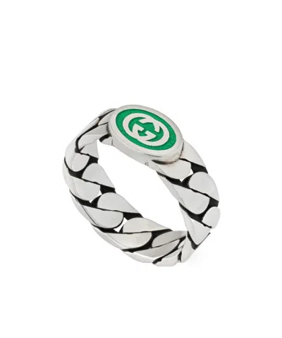 Gucci Interlocking G Ring In Purple