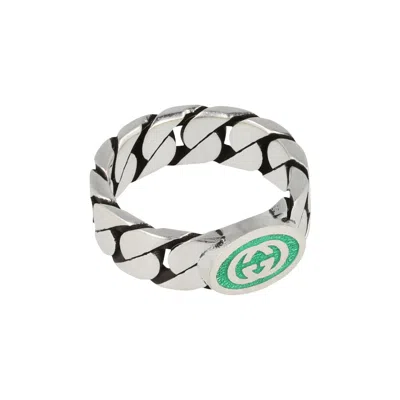 Pre-owned Gucci Interlocking G Ring 'silver' | Men's Size 13