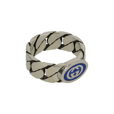 Pre-owned Gucci Interlocking G Ring 'silver' | Men's Size 16