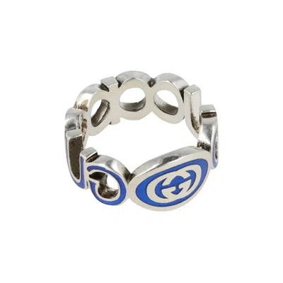 Pre-owned Gucci Interlocking G Ring 'silver' | Men's Size 20