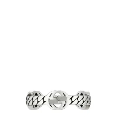 Gucci Interlocking G Ring In White