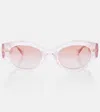 Gucci Interlocking G Round Sunglasses In Pink