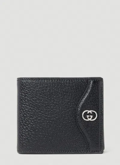 Gucci Interlocking G Scalloped Bifold Wallet In Black