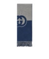 Gucci Interlocking G Scarf In Blue
