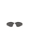 Gucci Interlocking G Shield-frame Sunglasses In Black