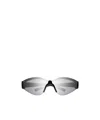 Gucci Interlocking G Shield-frame Sunglasses In Gray