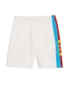 Gucci Interlocking G Side-stripe Shorts In White
