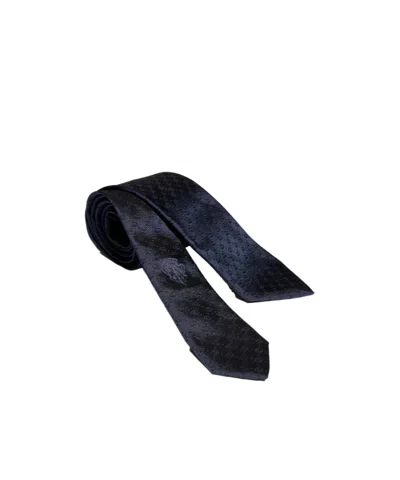 Gucci Interlocking G Silk Jacquard Tie In Blue