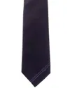 Gucci Interlocking G Silk Tie In Purple
