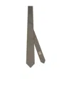 Gucci Interlocking G Silk-wool Tie In Gray