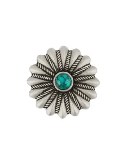 Gucci Interlocking-g Silver Brooch In Black