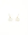 Gucci Interlocking G Silver Dangling Earrings In Gold