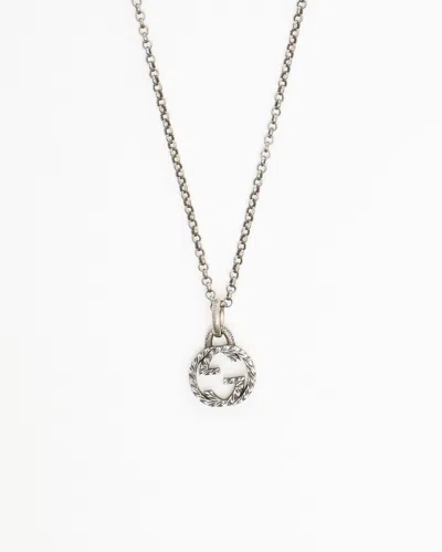 GUCCI GUCCI INTERLOCKING G SILVER NECKLACE
