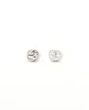 Gucci Interlocking G Silver Studs Earrings In Metallic