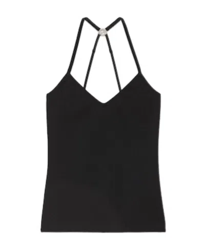 Gucci Interlocking G Sleeveless Top In Black
