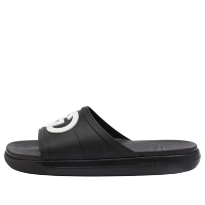 Gucci Interlocking G Slide 'black White'