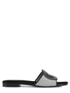Gucci Slide Sandal With Interlocking G Detail In Black
