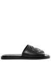 Gucci Herrenpantolette Mit Gg In Black
