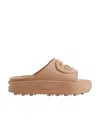 Gucci Interlocking G Slides 40 In Brown