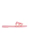 Gucci Interlocking G Slides In Pink