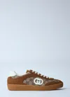 Gucci Sneakers With Incrocio Gg In Beige
