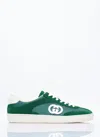 Gucci G75 Suede And Canvas Sneakers In Blue