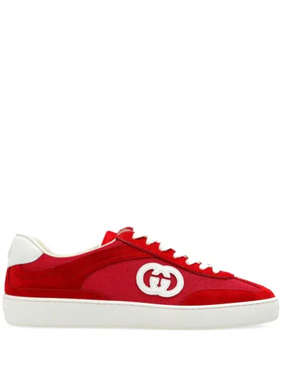 Gucci Gg Logo Sneakers In Rot
