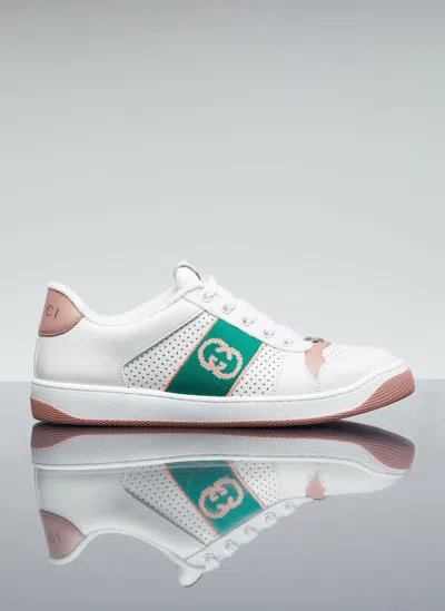 Gucci Interlocking G Sneakers In White