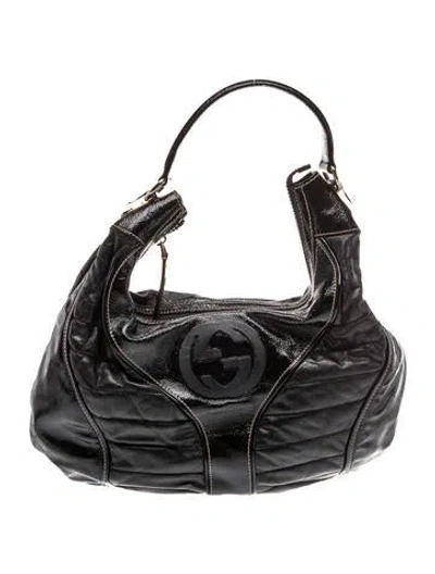Pre-owned Gucci Interlocking G Snow Glam In Black