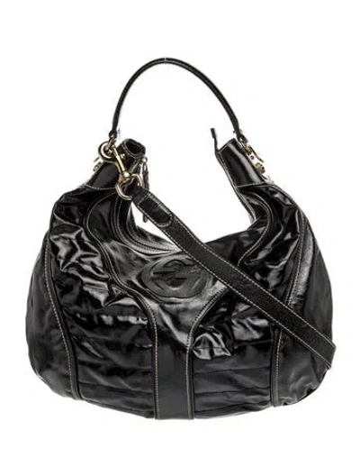 Pre-owned Gucci Interlocking G Snow Glam In Black