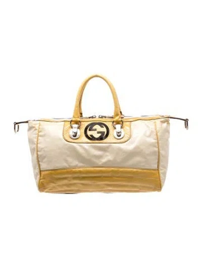 Pre-owned Gucci Interlocking G Snow Glam Medium In Neutral