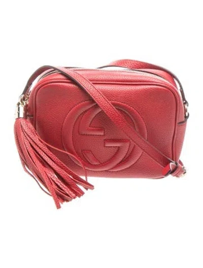 Pre-owned Gucci Interlocking G Soho Disco In Red
