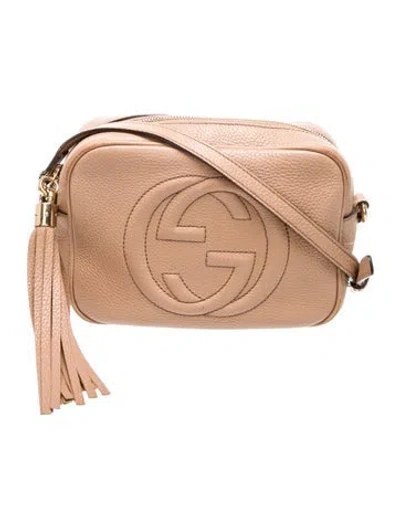 Pre-owned Gucci Interlocking G Soho Disco Small In Neutral
