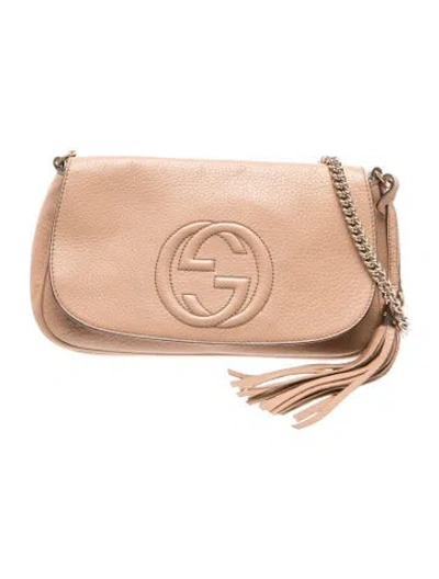 Pre-owned Gucci Interlocking G Soho In Neutral